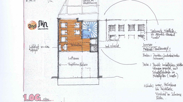 Studie Umbau Geschäftshaus Gerbergasse